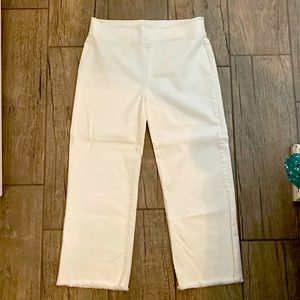 Loft Brand pull on crop wide leg jeans